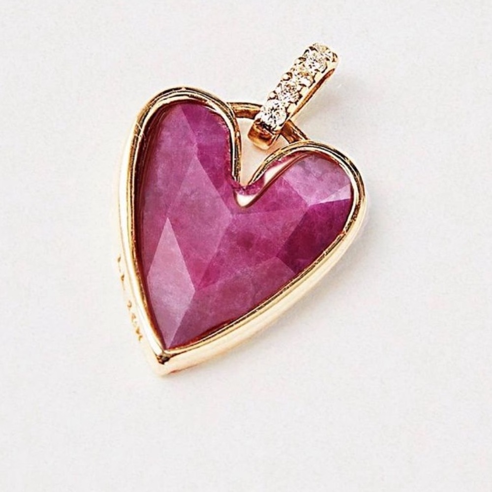 Bluboho *Limited Edition* Rudy and diamond heart pendant